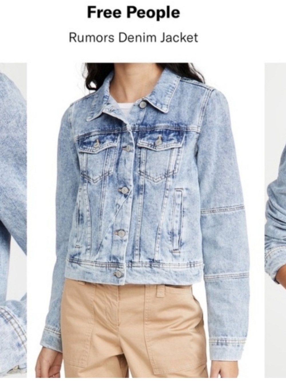 Free people rumor jean jacket medium - Picture 4 of 4
